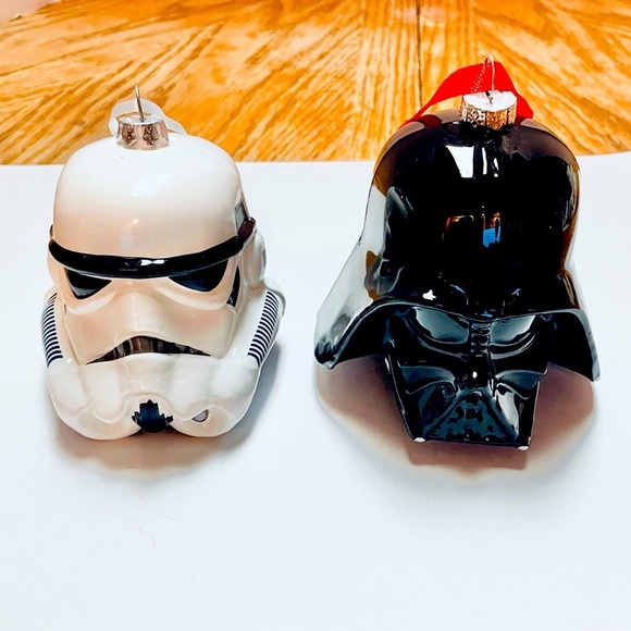 Hallmark Other - Hallmark Star Wars Stormtrooper & Darth Vader Ceramic Ornaments Set No Box